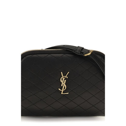 Saint Laurent Gaby Mini Camera Bag in Black Lambskin