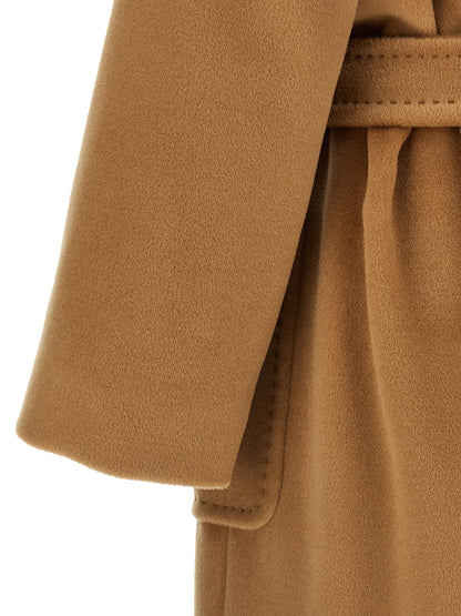 Max Mara Studio New Mang Brown Pure Wool Coat