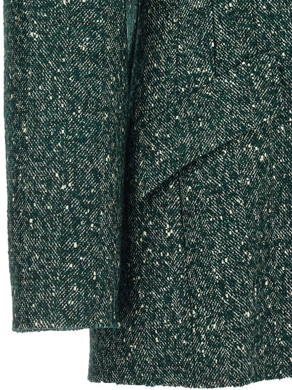 Max Mara Studio Green Civada Wool-Blend Blazer