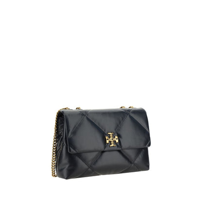 Tory Burch Kira Diamond Black Lambskin Shoulder Bag