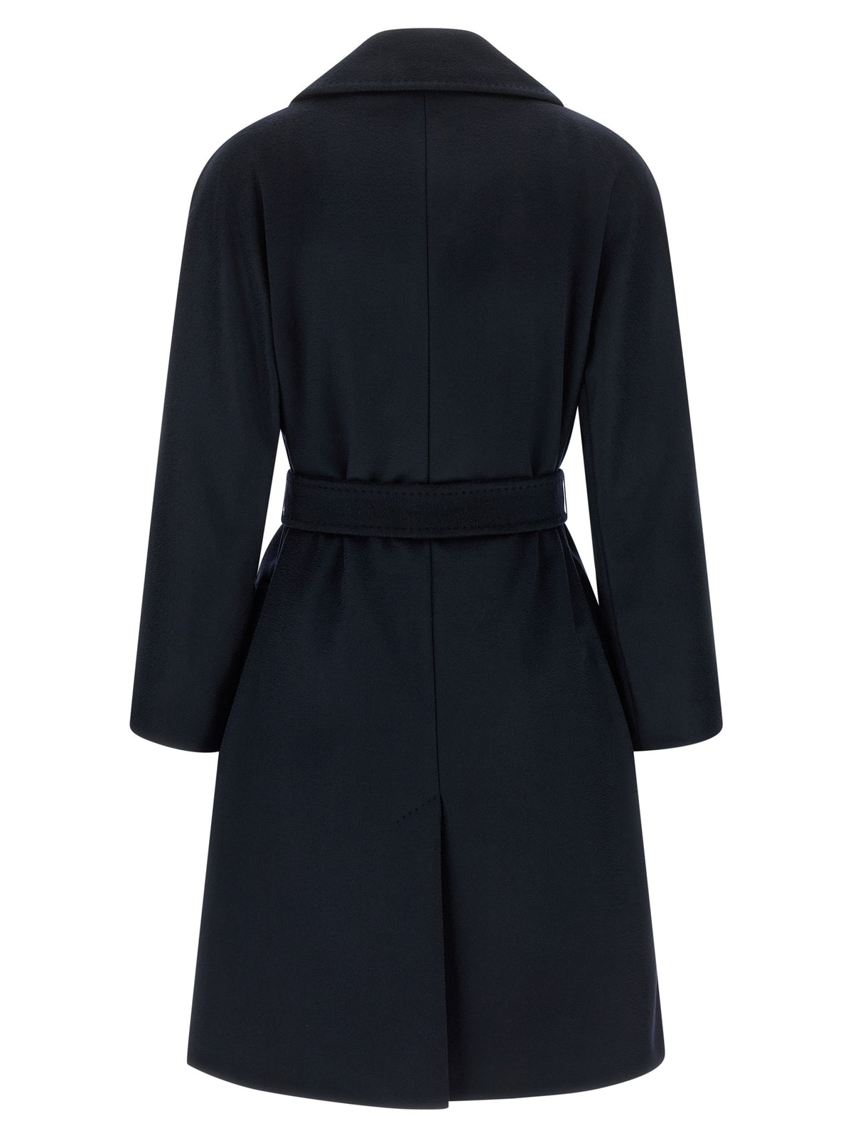 Weekend Max Mara Pedale Blue Virgin Wool Coat