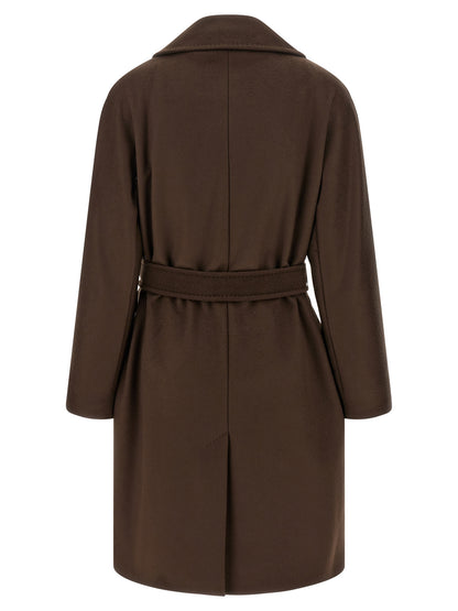 Weekend Max Mara Pedale Brown Wool Coat