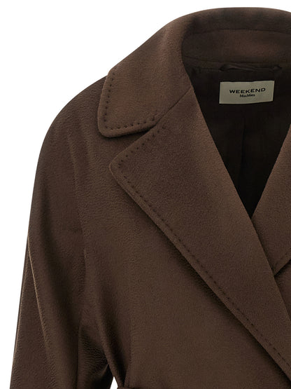 Weekend Max Mara Pedale Brown Wool Coat