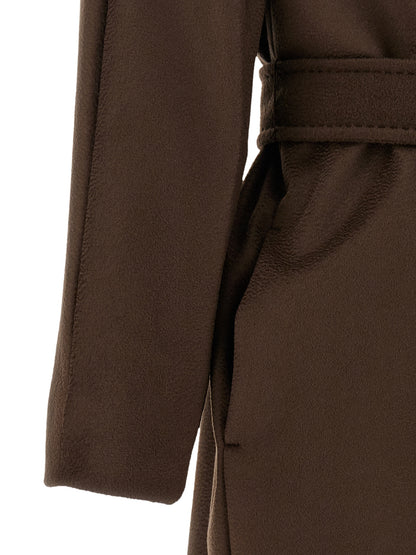 Weekend Max Mara Pedale Brown Wool Coat