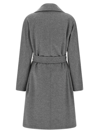 Max Mara Studio Ravenna Gray Virgin Wool Coat