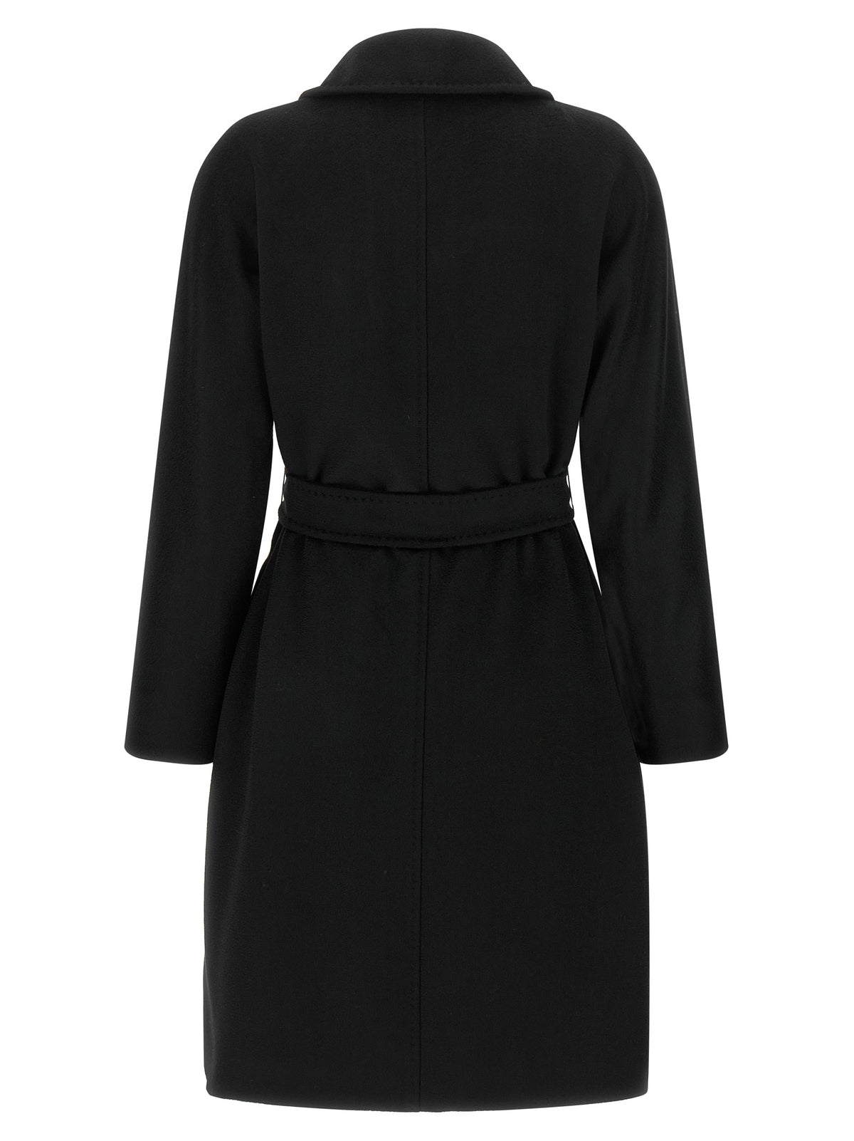 Max Mara Studio Ravenna Black Virgin Wool Coat