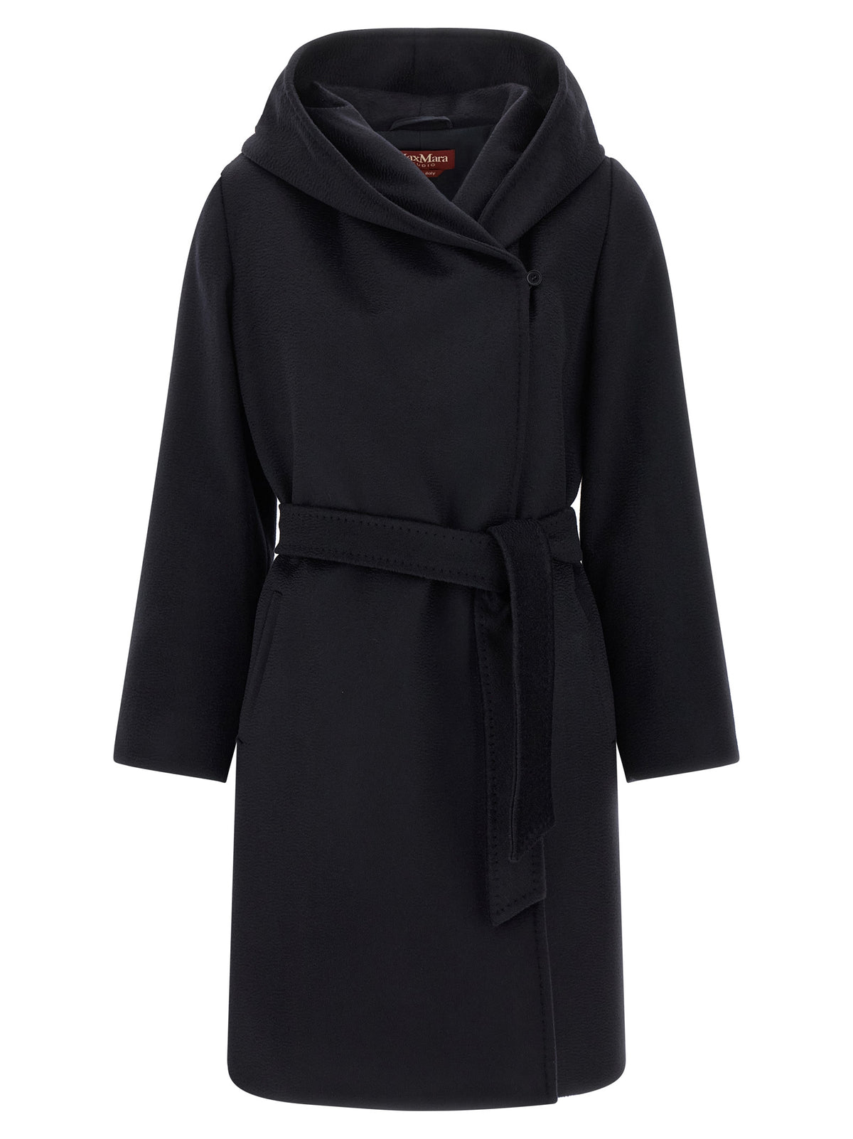 Max Mara Studio New Mang Blue Wool Coat