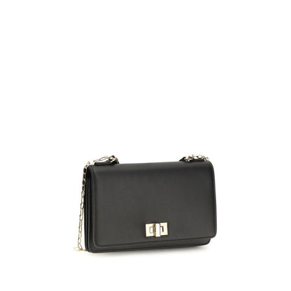 Fendi Peekaboo Black Calfskin Chain Wallet