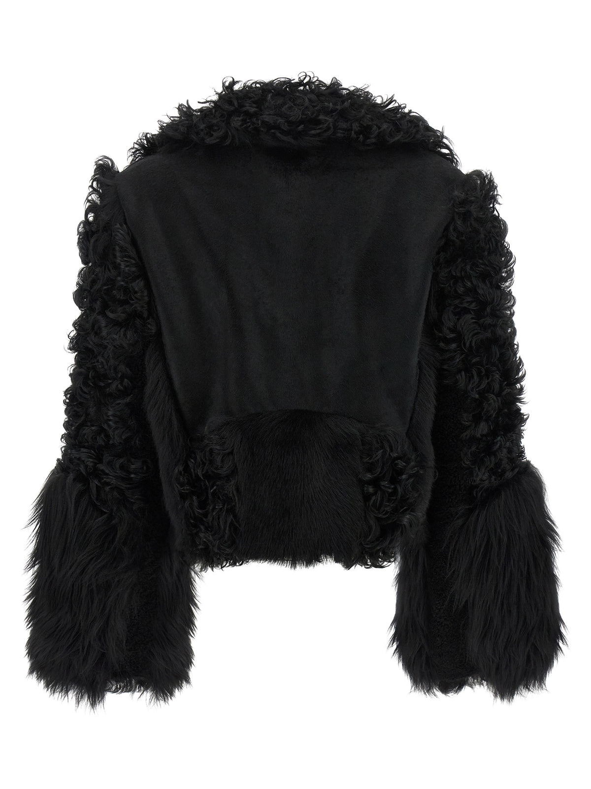 Fendi Blouson Black Lambskin Biker Jacket