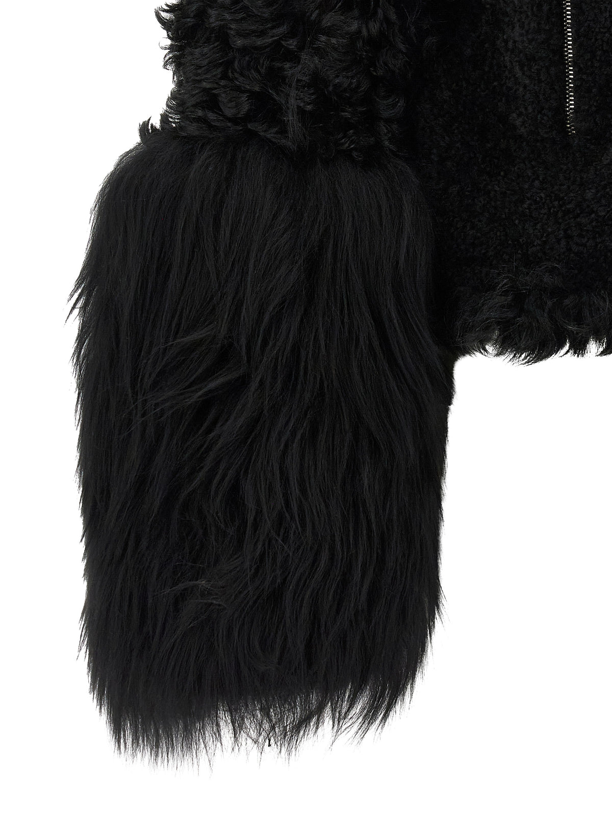 Fendi Blouson Black Lambskin Biker Jacket