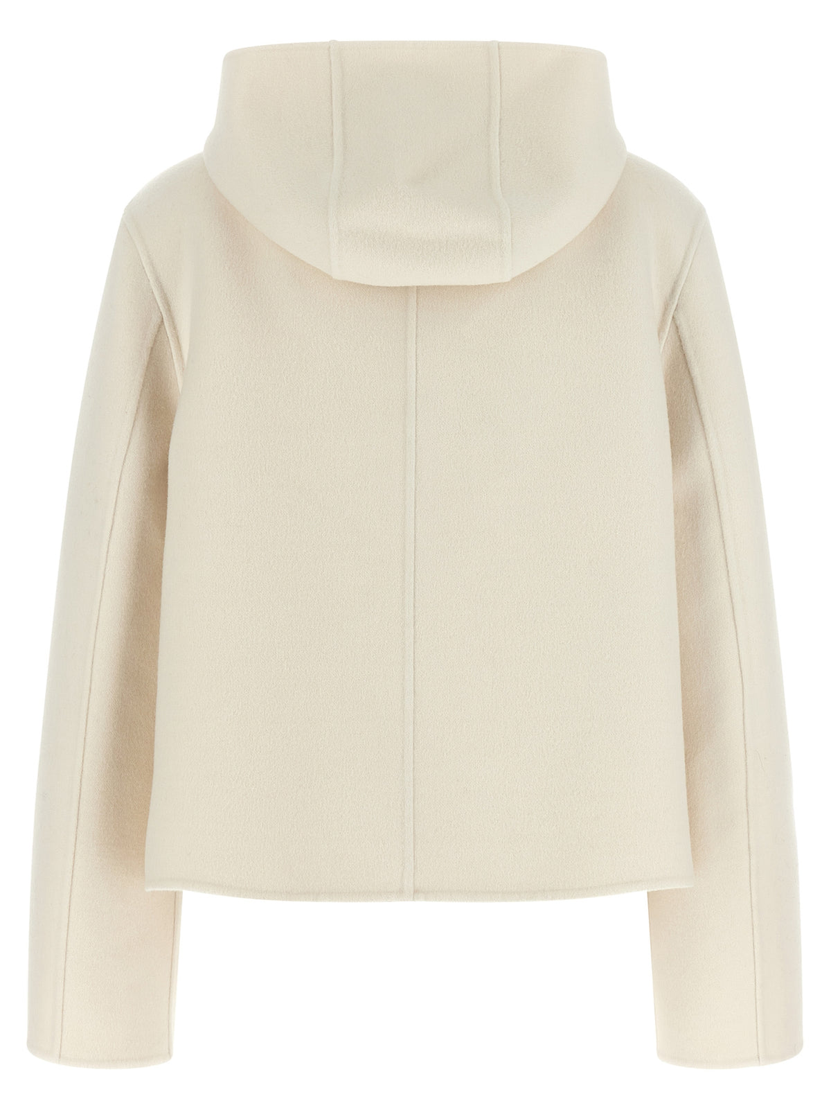 Fendi Blouson FF White Virgin Wool-Silk Jacket