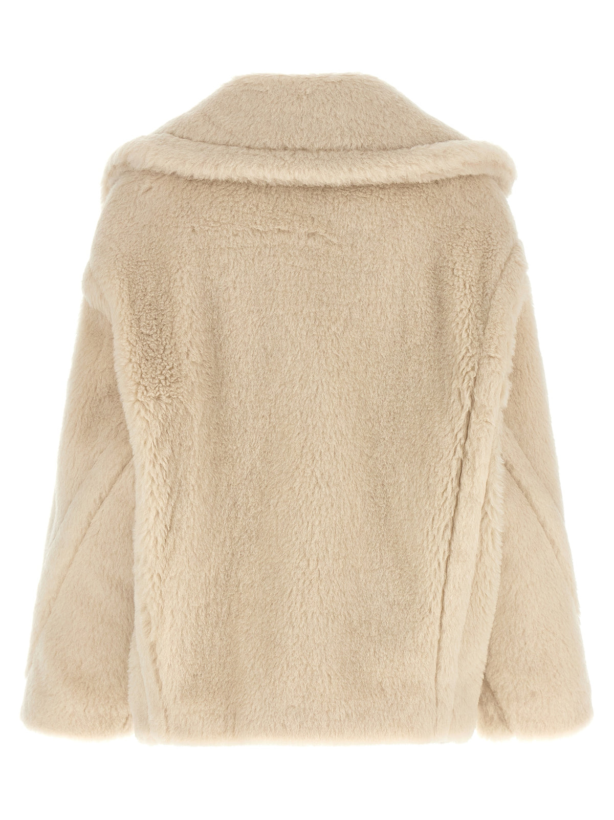 Max Mara Alcuno White Alpaca Short Coat