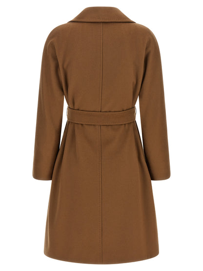 Max Mara Studio Ravenna Beige Virgin Wool Coat