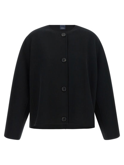 'S Max Mara Kate Black Virgin Wool Jacket
