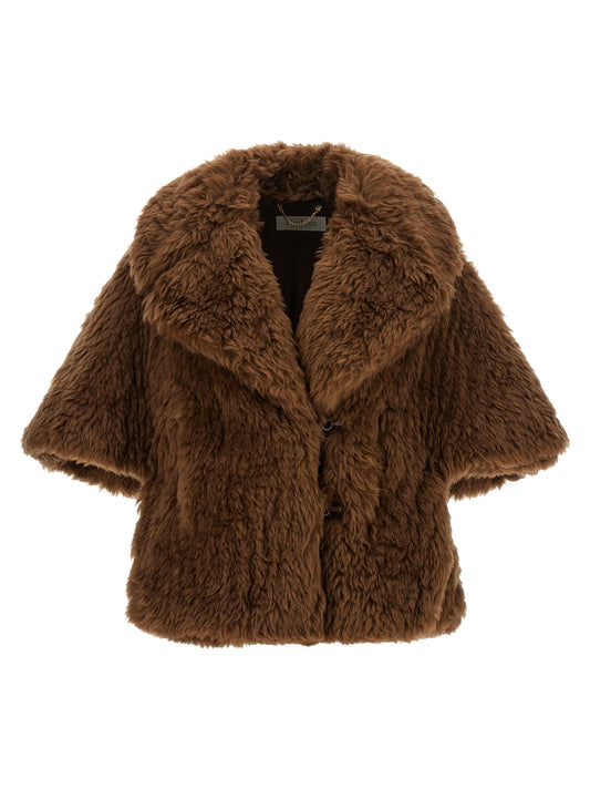 Max Mara Accorta Brown Virgin Wool Coat