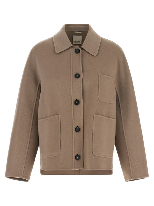 'S Max Mara Cloe Camel Virgin Wool Jacket