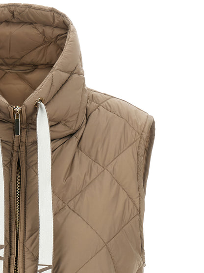 Max Mara The Cube Tregic Beige Iridescent Vest