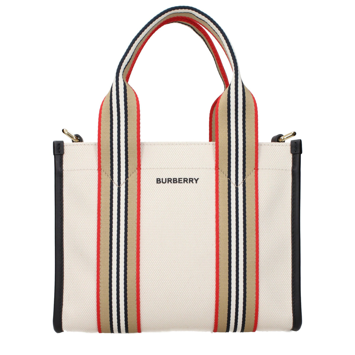 Beige Fabric Handbag