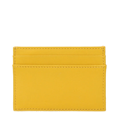 Yellow Leather Cardholder
