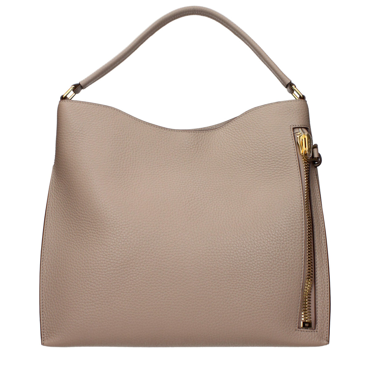Beige Leather Handbag