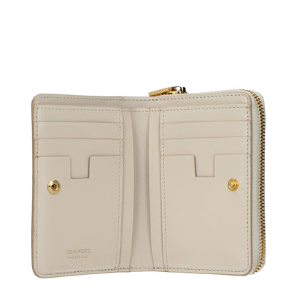 Beige Leather Wallet