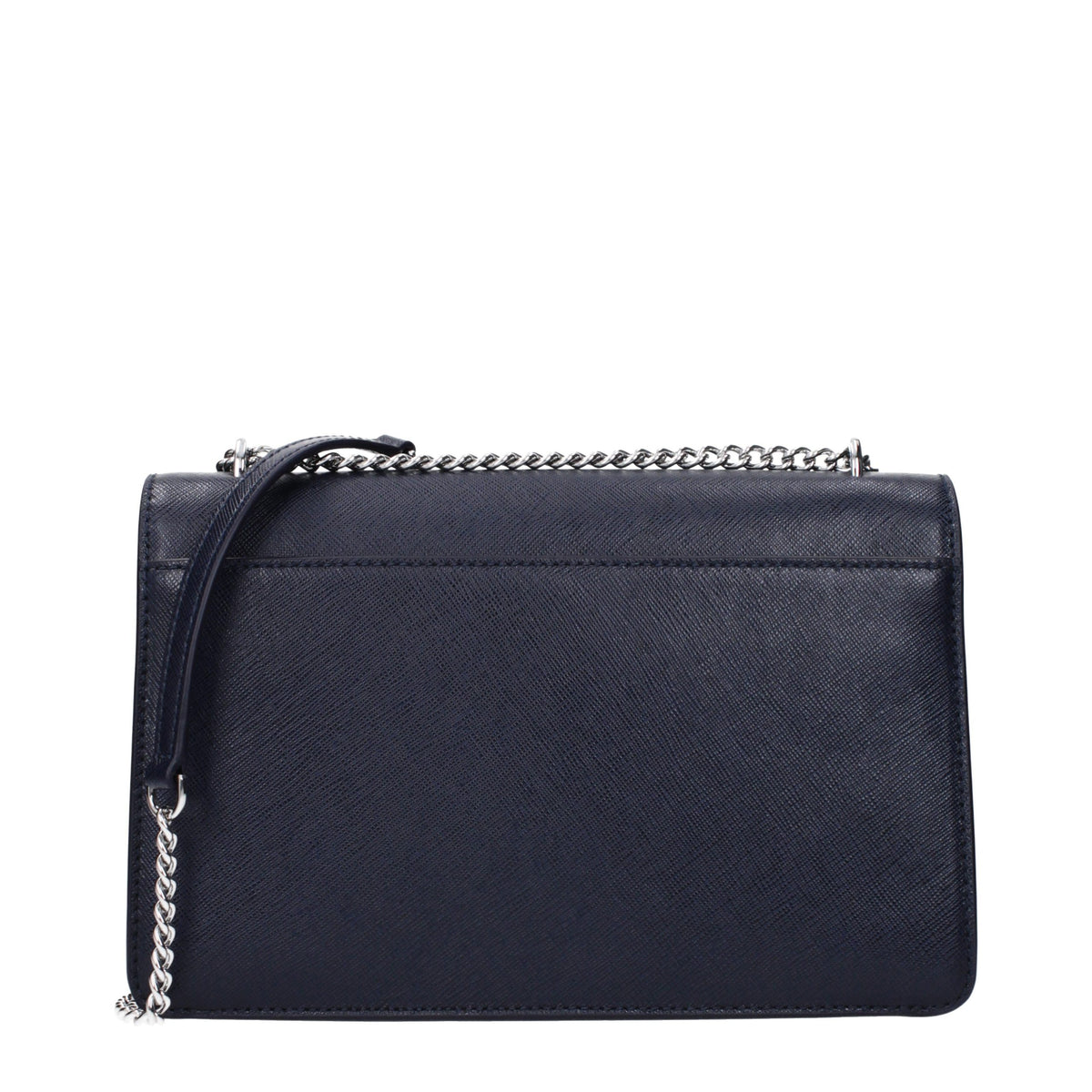 Blue Leather Crossbody Bag