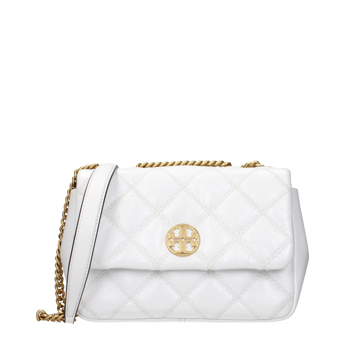 White Leather Shoulder Bag