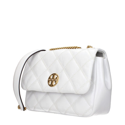 White Leather Shoulder Bag