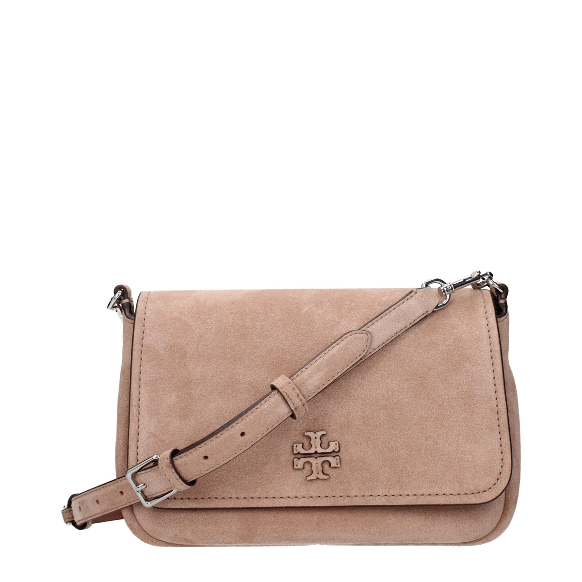 Pink Leather Crossbody Bag