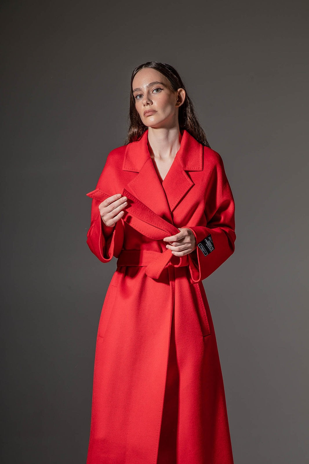 Chester Wool Cashmere Coat Sicily Red Coat