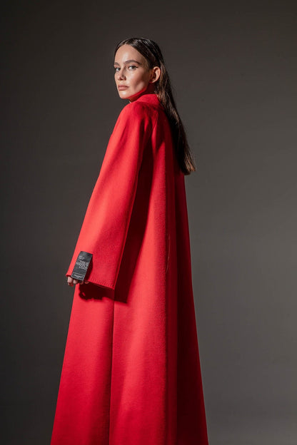 Chester Wool Cashmere Coat Sicily Red Coat
