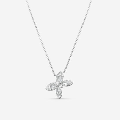 LUGANO - 18K White Gold Kite Diamond Necklace (Gross: 5.34 gr.; DIA: 1.62ct. twd.) - 1432216