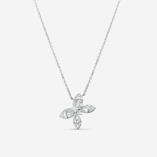 LUGANO - 18K White Gold Kite Diamond Necklace (Gross: 5.34 gr.; DIA: 1.62ct. twd.) - 1432216