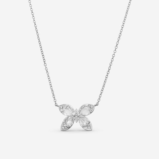 LUGANO - 18K White Gold Kite Diamond Necklace (Gross: 5.33 gr.; DIA: 1.46ct. twd.) - 1432218