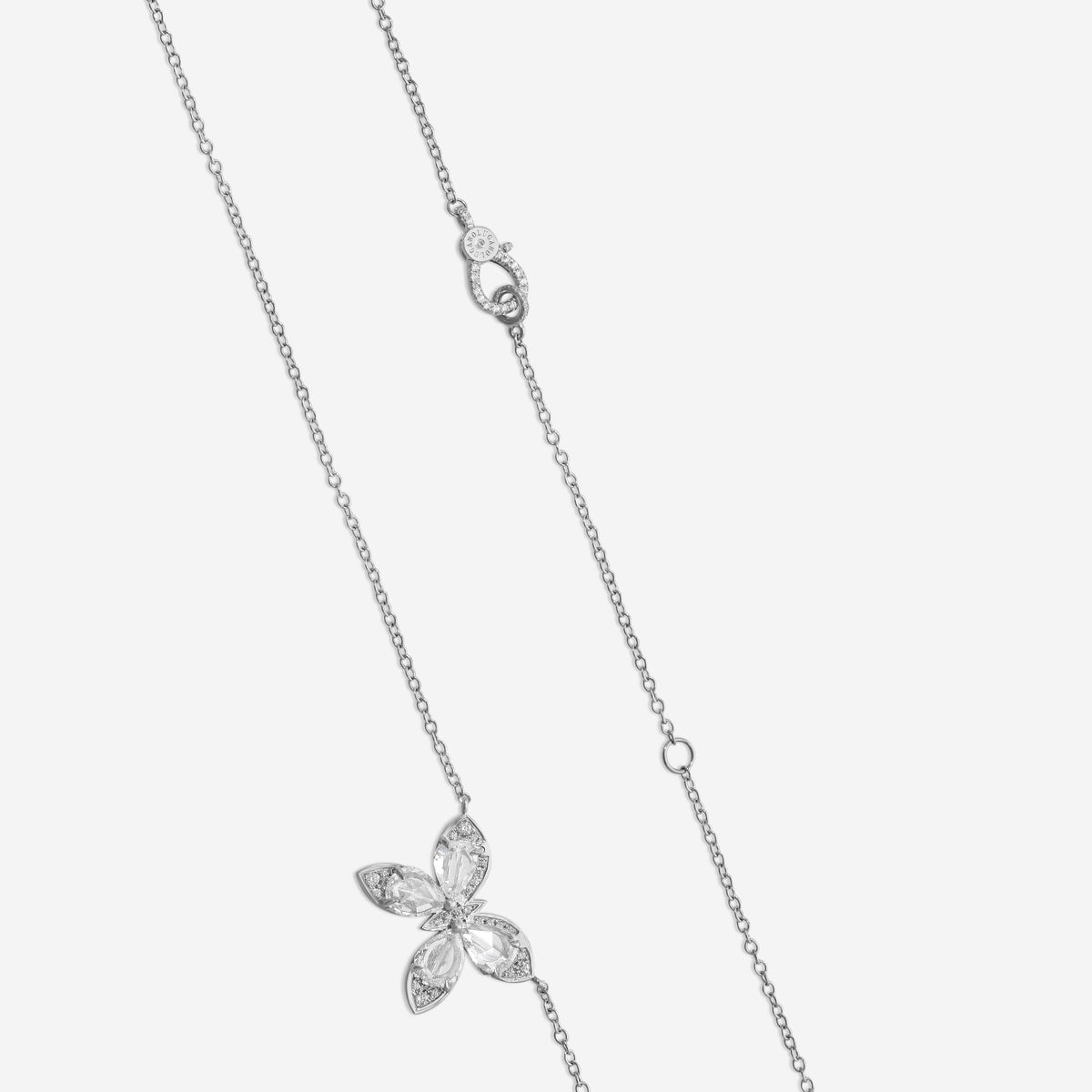 LUGANO - 18K White Gold Kite Diamond Necklace (Gross: 5.33 gr.; DIA: 1.46ct. twd.) - 1432218