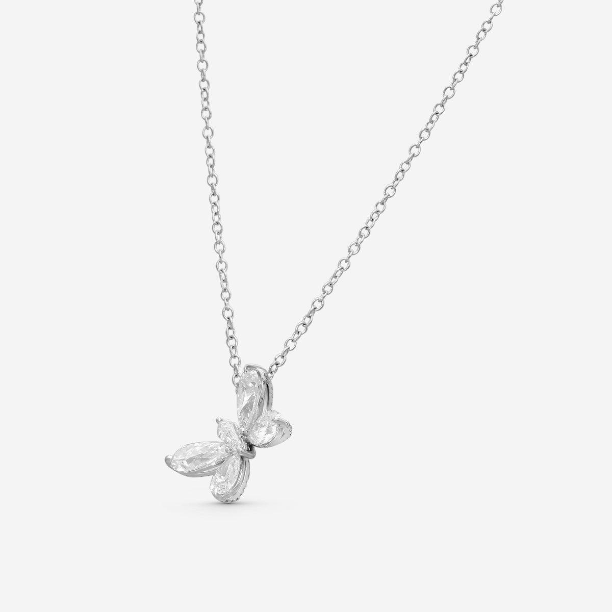LUGANO - 18K White Gold Kite Diamond Necklace (Gross: 3.62gr.; DIA: 2.50ct. twd.) - 1434952