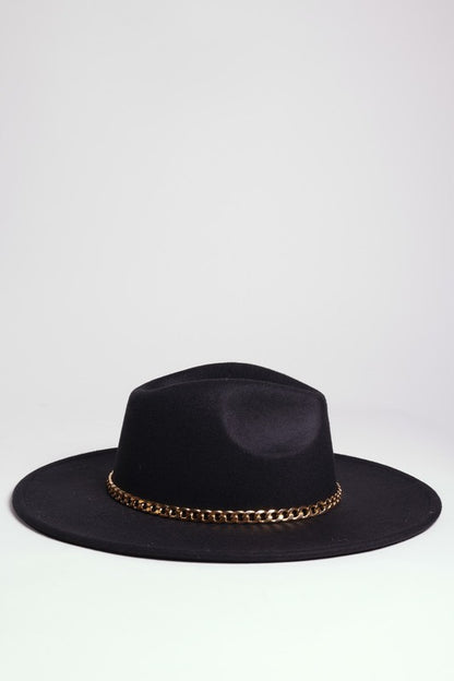 Chain Belt Fedora Hat - Undeniably LUXE