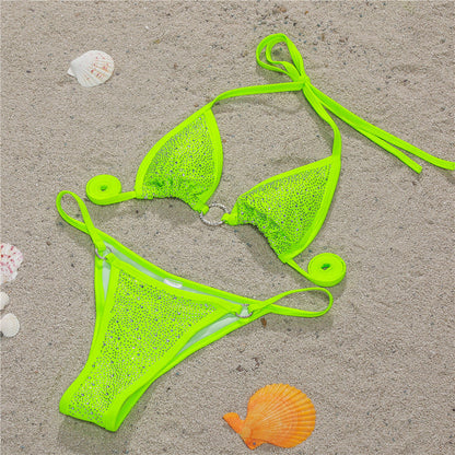 Sexy Bikini Diamond Women Swimsuit Split Swimsuit