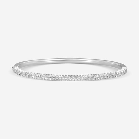 Mémoire - Double Row Paramount Bangle 18K White Gold Bracelet CGPR124-18KW
