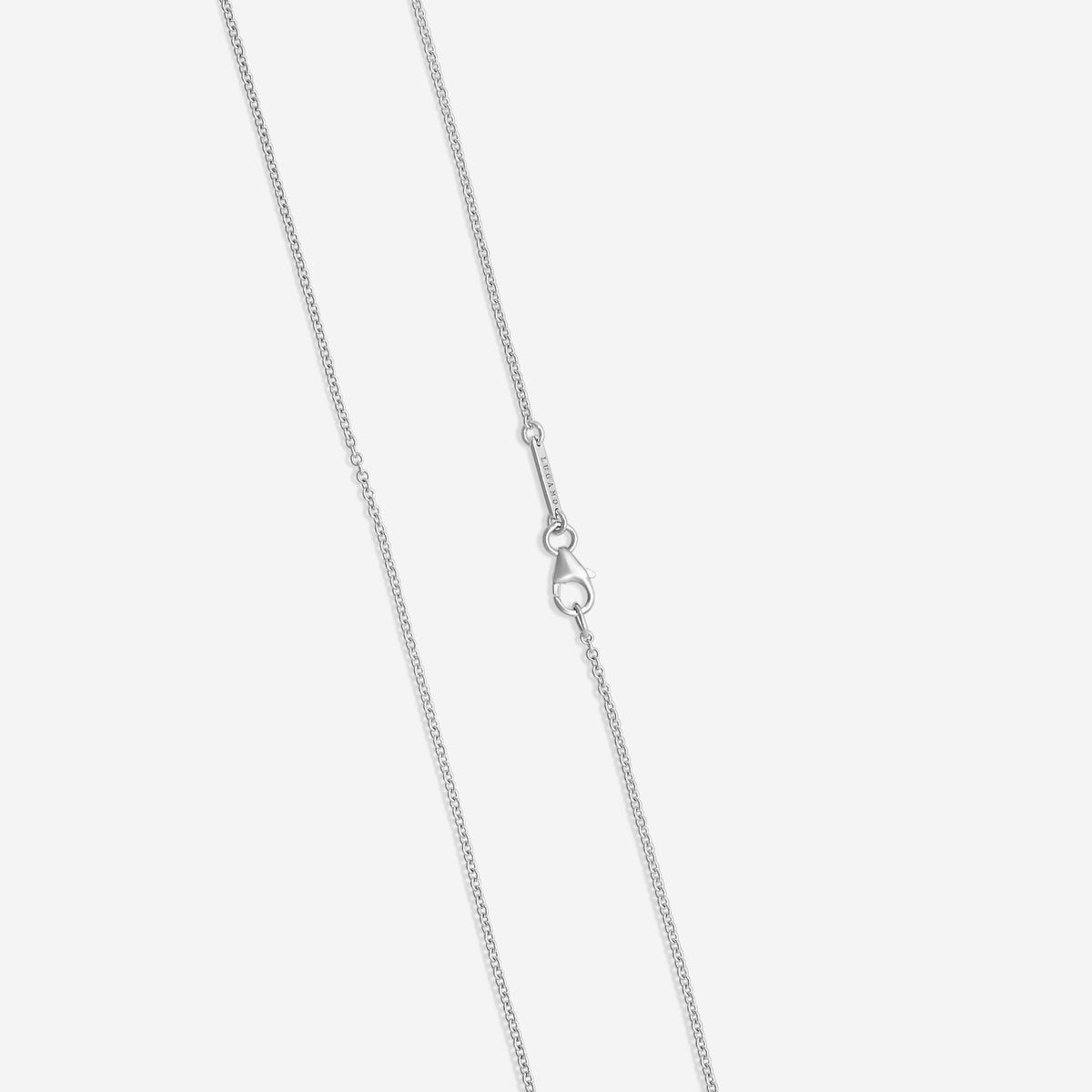 Lugano - 18KW Mini Nail Necklace With Diamonds (Gross Weight: 4.81 gr, DIA: 0.31ct twd FG/VS) - 1295288