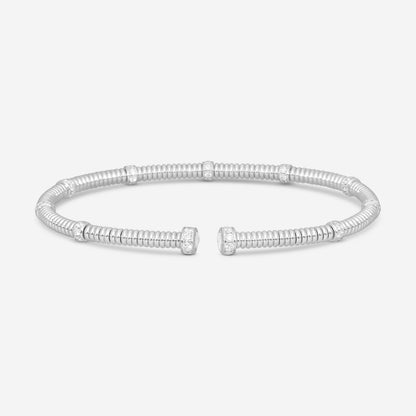 Lugano - 18KW Bangle With Diamonds (Gross Weight: 12.62 gr, DIA: 0.87ct twd FG/VS) - 226-44