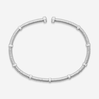 Lugano - 18KW Bangle With Diamonds (Gross Weight: 12.62 gr, DIA: 0.87ct twd FG/VS) - 226-44