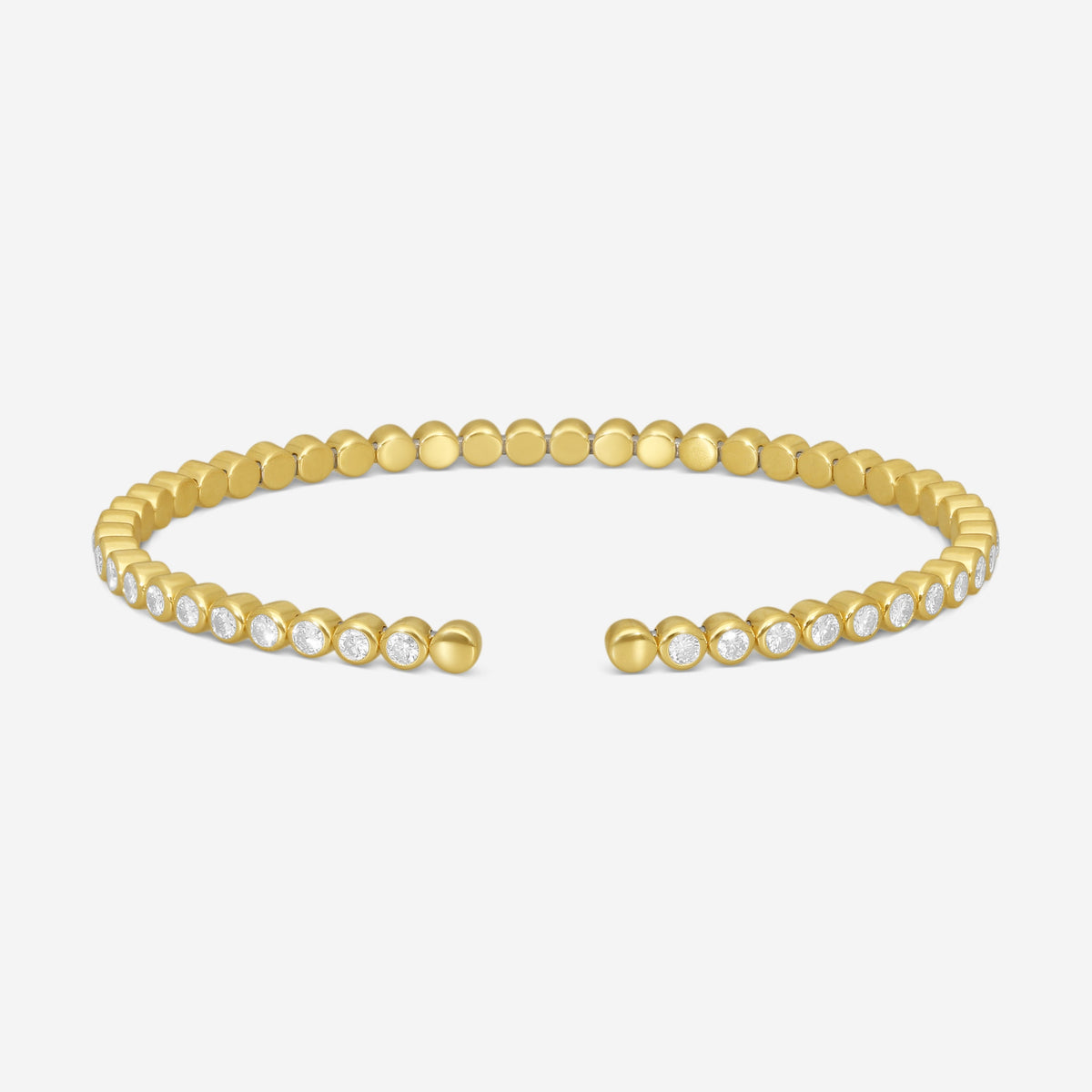Lugano -18KY Diamond Bangle (Gross Weight: 11.09 gr, DIA: 2.13ct twd FG/VS) - 1316153