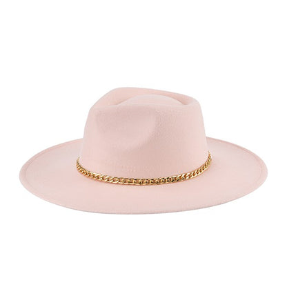 Chain Belt Fedora Hat - Undeniably LUXE