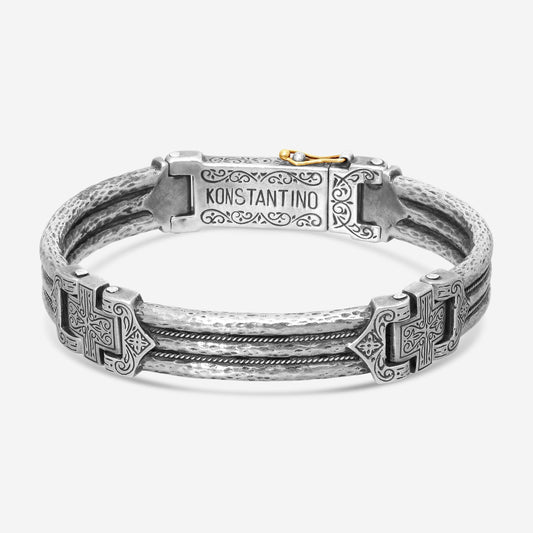KONSTANTINO - "Ss Classic" (Cuff) - S/S Bracelet - BKJ141-131

Length: 8 INCHES
Retail $1,350.00