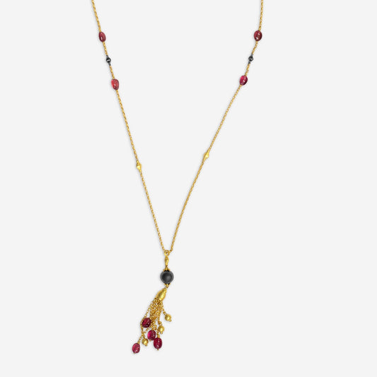 KONSTANTINO - "Callas" 18K Gold Pt-Tahiti Pearl-Blk - Blk Pearl Necklace, Blk Pearl: 5mm - KOMK06042-18KT-647

Length: 28 INCHES
Retail $12,140.00