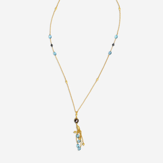 KONSTANTINO - "Callas" 18K Gold Bt-Tahiti Pearl-Blk - Blk Pearl Necklace; Blk Pearl: 5mm - KOMK06042-18KT-648

Length: 28INCHES
Retail $11,340.00