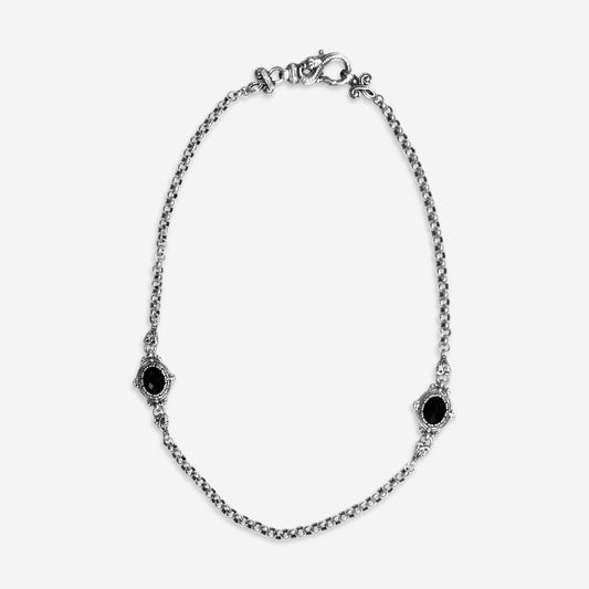 KONSTANTINO - S/S Necklace 18" 2U - Onyx, 9mm - KOMK4650-120-CUT-18

Length: 18 INCHES
Retail $790.00
