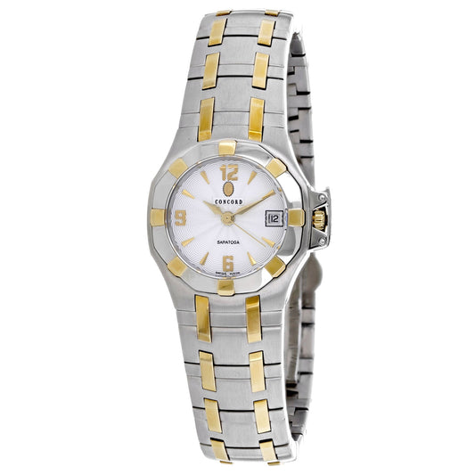 Concord Saratoga White Dial Stainless Steel Watch