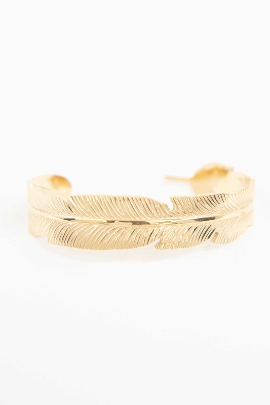 Feather Cuff Bracelet - Undeniably LUXE
